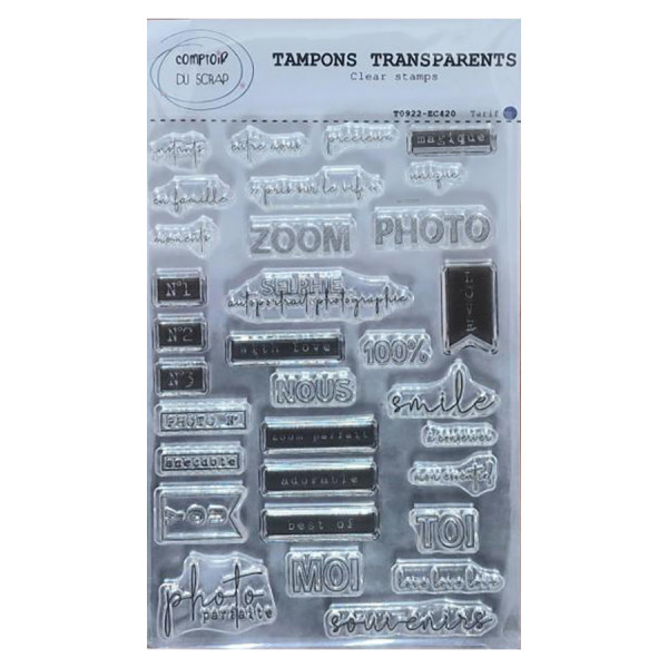 Tampon Transparent Photo Parfaite Pcs Scrapmalin