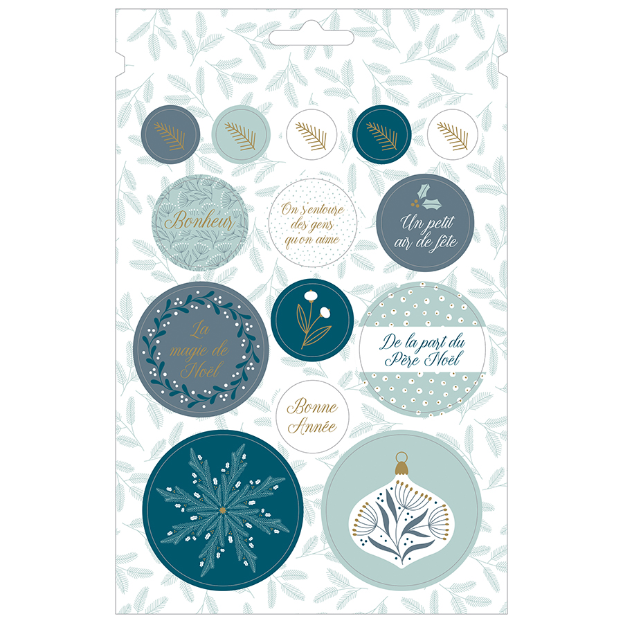 Autocollant Splendid Christmas Livre De Scrapmalin